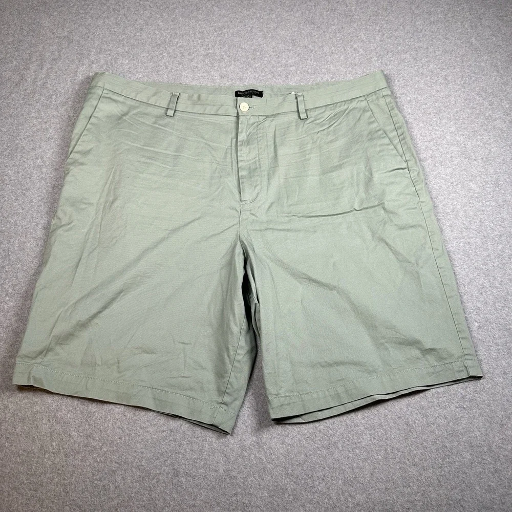 Banana Republic Emerson Shorts 44 Light Green Cotton‎ Stretch Chino Men